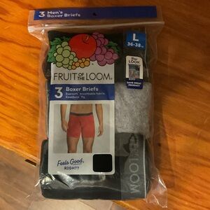 Fruit of the Loom  Boxer Briefs - Red, Black, and Gray